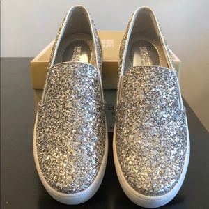 Michael Kors Keaton Glitter Slip-On Sneaker